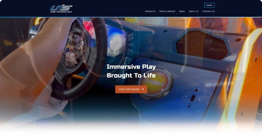 UNIS Technology website screenshot.