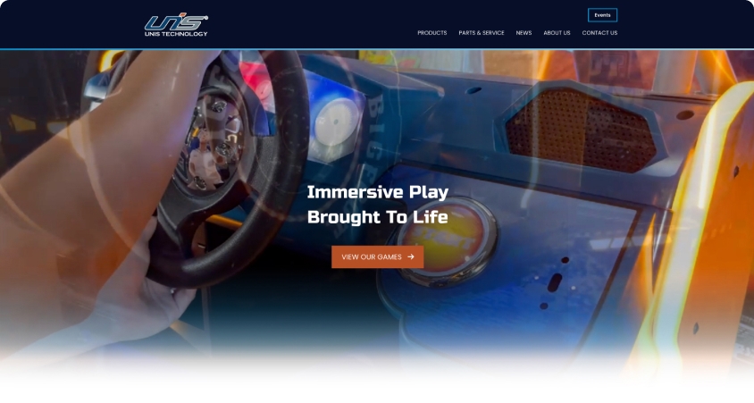 UNIS Technology website screenshot.