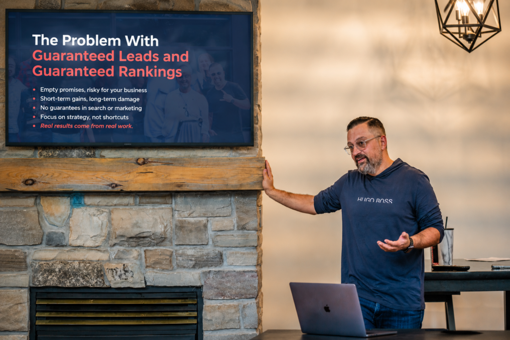 George Arabian, NVISION founder, explaining why guaranteed leads do not drive revenue