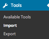 Wordpres Import wp-tool-import