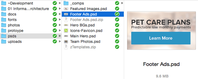 Placing file selected from file explorer/finder.