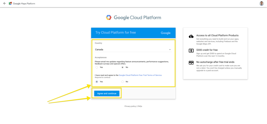 Setting up a Google Cloud Platform Account