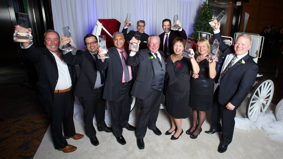 nvision CEO George Arabian and his peers as recipients of the Markham Board of Trade's Business Excellence Awards 2014