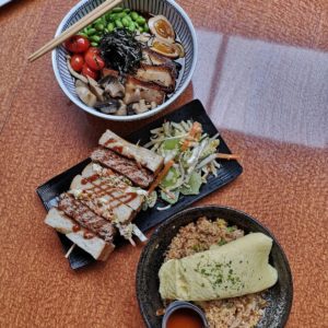 Bowie's food from a small business Tanuki Restaurant